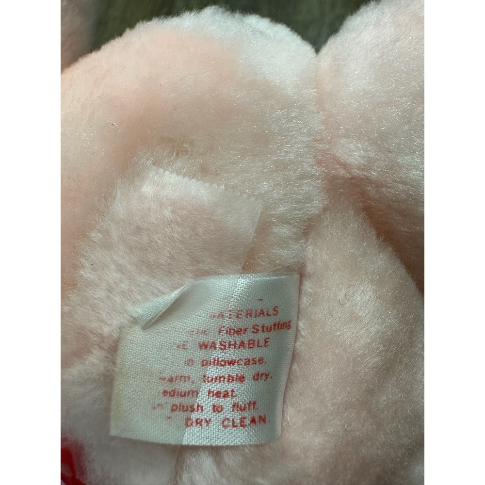 Vintage 1984 Kenner Care Bears Cousins Lotsa Heart Elephant Plush Pink 13" Tag - Picture 8 of 12